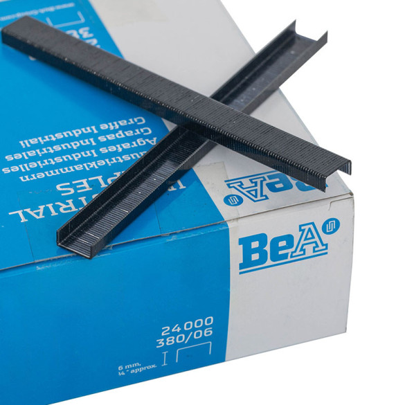 Boite de 24000 agrafes noires type 380 BEA 6mm