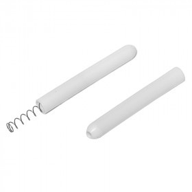 10 embouts à ressort pour jonc en acier plastifié Ø6mm