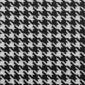 Tissu pied de poule Robin noir Froca