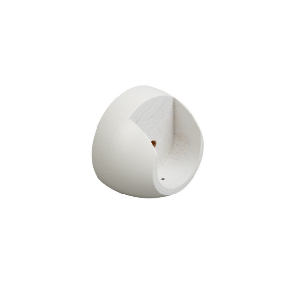 Support naissance bois ø20mm blanc, lot de 2
