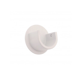 Support naissance Ø28 mm blanc grainé, lot de 2