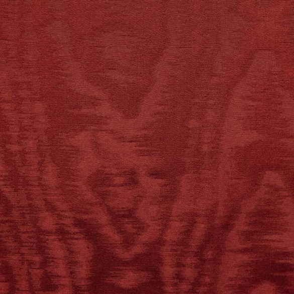 Taffetas tissu Moire brique Thevenon