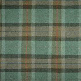 Tissu écossais non feu Galway vert campagne Casal