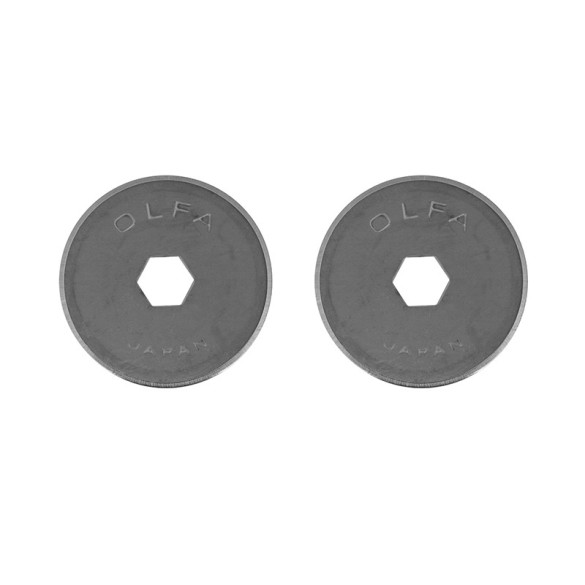 2 lames de rechange cutter rotatif Ø18mm OLFA RB18-2