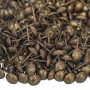 1000 Clous tapissier Bronze Doré Perle Fer 10,5 mm - longue tige 19 mm