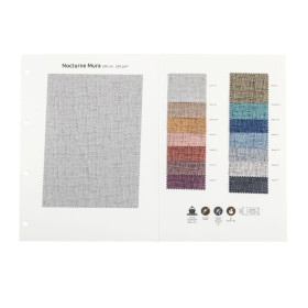 Nuancier tissu Sotexpro collection Nocturne Mura Crocfeu