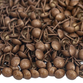 25000 clous tapissier ton foncé Ø11 mm