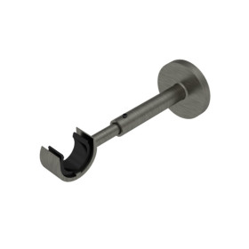 2 supports extensible mur et plafond Ø20 mm argent vieilli 110-160 mm