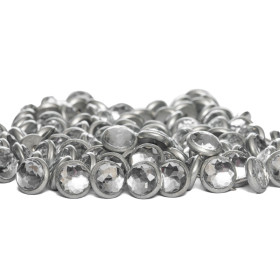 100 clous tapissier diamant aluminium Ø11mm