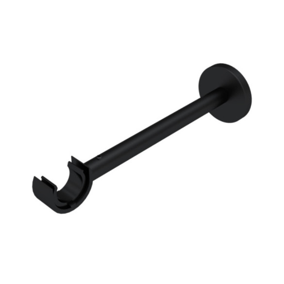 Support extensible mur et plafond Ø20 mm Noir Mat 190-300 mm