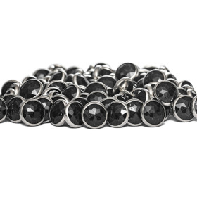 100 clous tapissier diamant noir Ø11mm