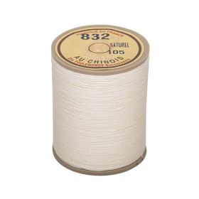 Fil de lin au chinois câblé n°832 extra glacé - blanc naturel 105