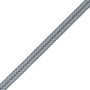 Double corde tressé 10 mm bleu gris