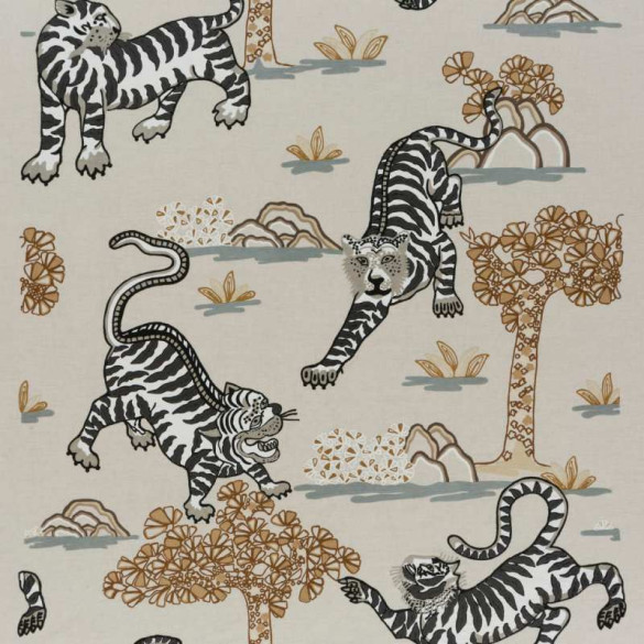 Tissu brodé Nostalgia creme Jab