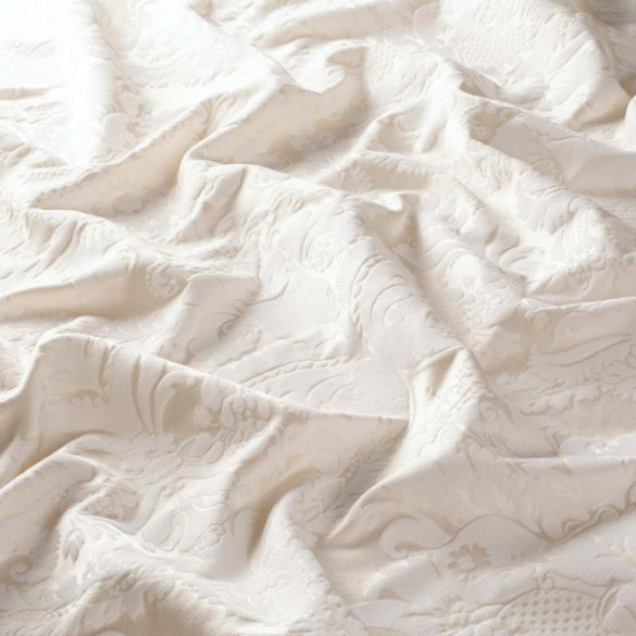 Jacquard tissé royal neige Jab