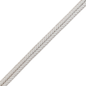 Double corde tressé 10 mm beige