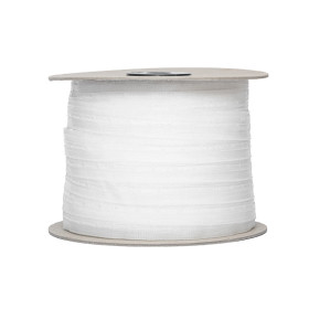 Ruflette tubulaire 20 mm transparente - rouleau de 100 mètres