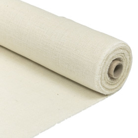 Toile de jute blanche 330 g/m² 140 cm - 25 m