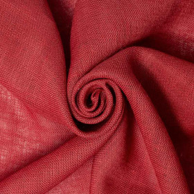 Toile de jute rouge - 330 gr/m² - 140 cm