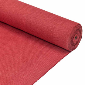 Toile de jute rouge 330 gr/m² 140 cm - 25m