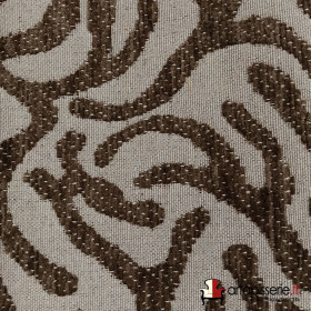 Tissu siège Broni taupe 3 Froca