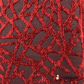Tissu siège Gabanna marron rouge Froca