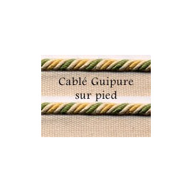 Cablé guipure sur pied en 4.5 mm - le mètre
