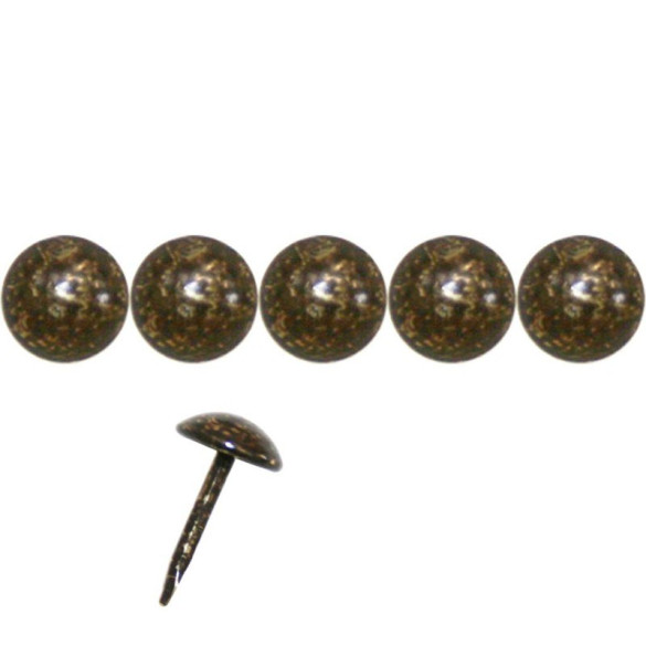 1000 clous tapissier or vieilli foncé Ø8 mm