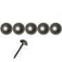 1000 clous tapissier aluminium brossé Ø4,5 mm