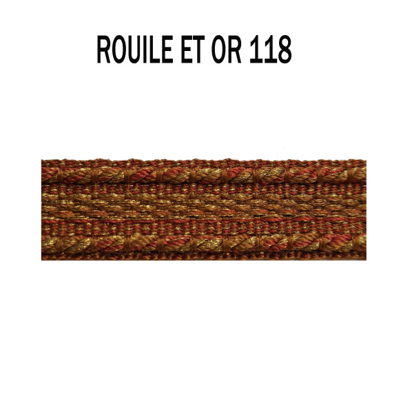 Galon chaînette 15 mm rouille et or 5321-118 PIDF