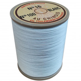 Fil de lin au chinois retors n°16 extra glacé - Blanc 100