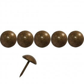 500 Clous tapissier Ivry Vieilli Bronze Doré Perle Fer 18 mm