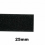 Bande auto agrippante à coudre 25 mm noir partie velours - au mètre
