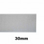 Bande auto agrippante à coudre 30 mm blanc partie crochet - au mètre