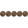 100 clous tapissier vieilli bronze marguerite Ø16 mm