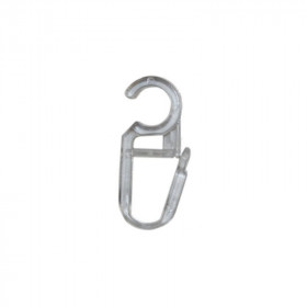 100 Crochets rideaux à fermeture Cristal pour anneau Ø28/35 mm