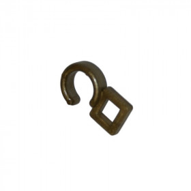 100 Crochets rideaux à coudre Laiton Vieilli pour anneau Ø28/35 mm