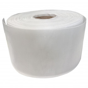 Ruflette à passants cachés tissés 100 mm transparente - rouleau de 100 mètres