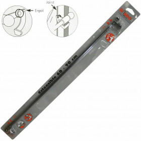 Tringle à clipser Ø9 mm Canon de Fusil - 60 cm à 90 cm