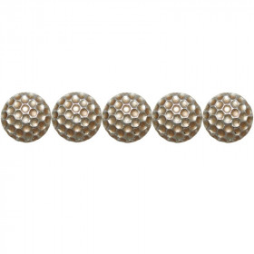 500 Clous tapissier Nid d'abeille Aluminium Brossé 15 mm