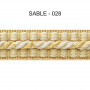Galon cordonnet 12 mm sable 5931-028 PIDF