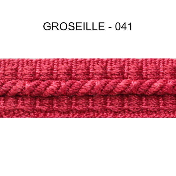 Galon cordonnet 12 mm groseille 5931-041 PIDF