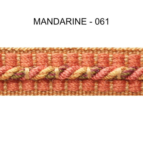 Galon cordonnet 12 mm mandarine 5931-061 PIDF