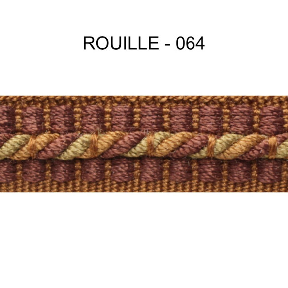 Galon cordonnet 12 mm rouille 5931-064 PIDF