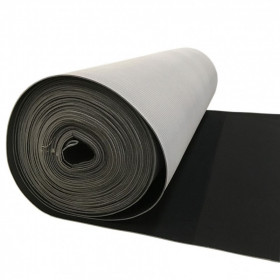 Maille grattée noire 150cm - 20m