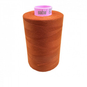 Boite de 5 bobines de fil SABA 80 rouille 163 - 5000ml