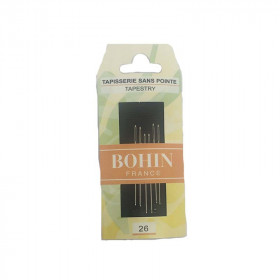 6 aiguilles à tapisserie n°26 Bohin
