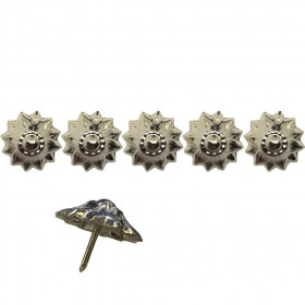 250 Clous tapissier Marguerite Nickelé 25 mm