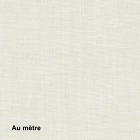 Voilage effet lin étel blanc Sotexpro M1 non feu M1 290 cm