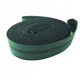 Sangle élastique GW4 verte 70 mm - 10 mètres